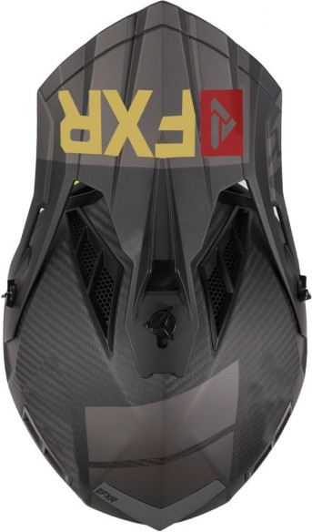 Casca MX Helium Carbon Race Div Black Rust Gold 2020