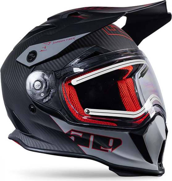 Casca Delta R3 Carbon Fiber Ignite Helmet Red Aura 2020