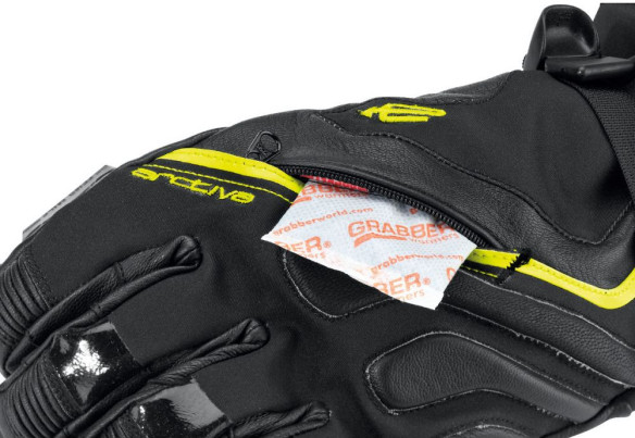 Manusi Meridian S8 Wp Long Gloves Black Hi-Viz Yellow