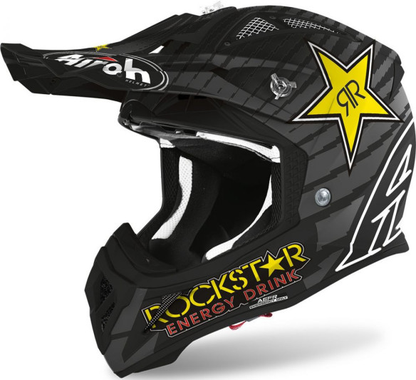 Casca Moto Enduro Aviator Ace Rockstar Gloss