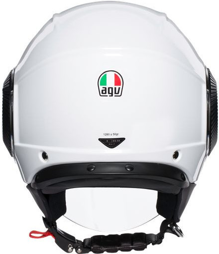 Casca Moto Open-Face Orbyt E2205 Solid Pearl White