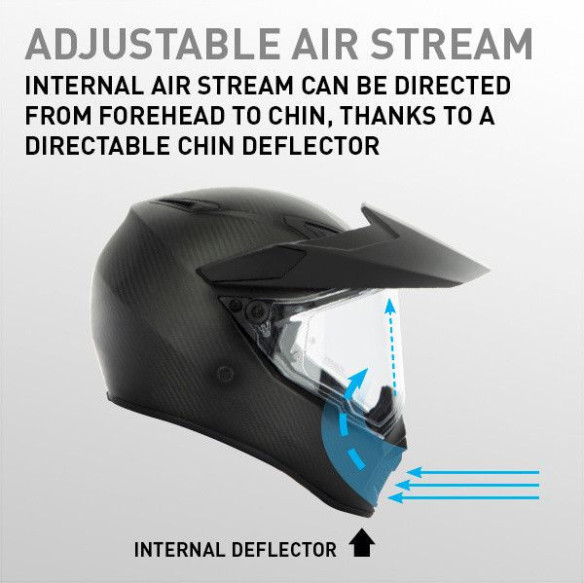 Casca Moto Touring Ax9 E2205 Solid Mplk Matt Carbon