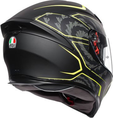 Casca Moto Full-Face K5 S E2205 Multi Mplk Tornado Matt Black Yellow Fluo