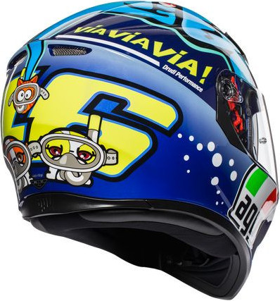 Casca Moto Full-Face K3 Sv E2205 Top Mplk Rossi Misano 2015