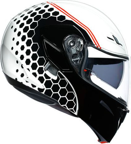 Casca Moto Flip-Up Compact St E2205 Multi Plk Detroit White Black