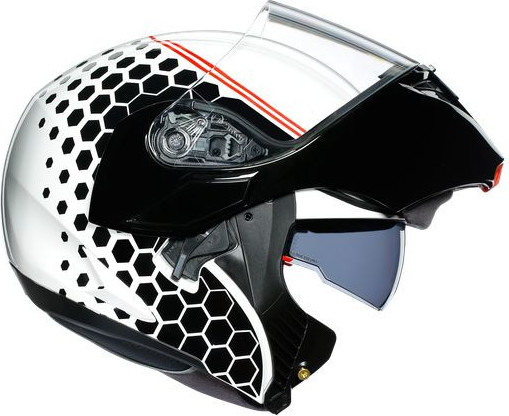 Casca Moto Flip-Up Compact St E2205 Multi Plk Detroit White Black