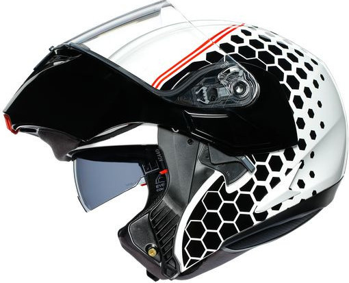 Casca Moto Flip-Up Compact St E2205 Multi Plk Detroit White Black
