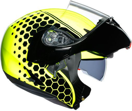 Casca Moto Flip-Up Compact St E2205 Multi Plk Detroit Yellow Fluo Black