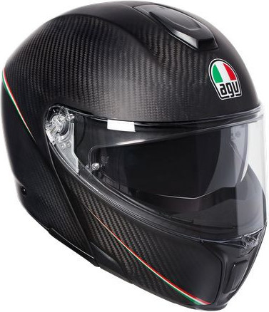 Casca Moto Flip-Up Sportmodular E05 Multi Mplk Tricolore Matt Carbon Italy