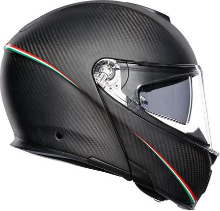 Casca Moto Flip-Up Sportmodular E05 Multi Mplk Tricolore Matt Carbon Italy