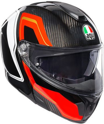 Casca Flip-Up Sportmodular E05 Multi Mplk 2020 Sharp Carbon Red White