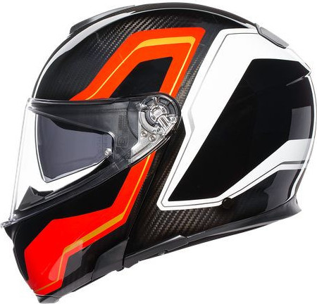 Casca Flip-Up Sportmodular E05 Multi Mplk 2020 Sharp Carbon Red White