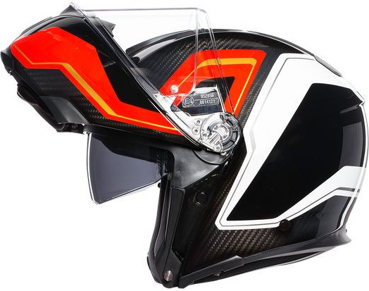 Casca Flip-Up Sportmodular E05 Multi Mplk 2020 Sharp Carbon Red White