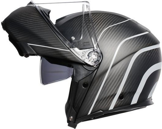 Casca Moto Flip-Up Sportmodular E05 Multi Mplk Refractive Carbon Silver