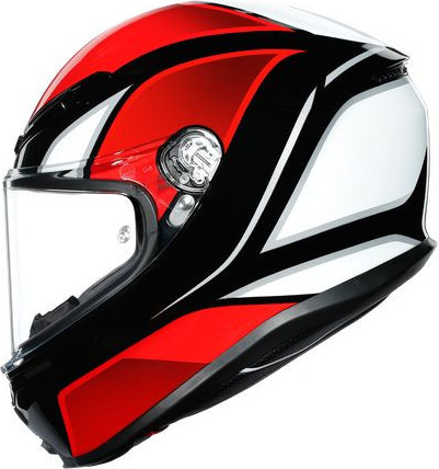 Casca Moto Full-Face K6 Ece Multi Mplk Hyphen Black Red White