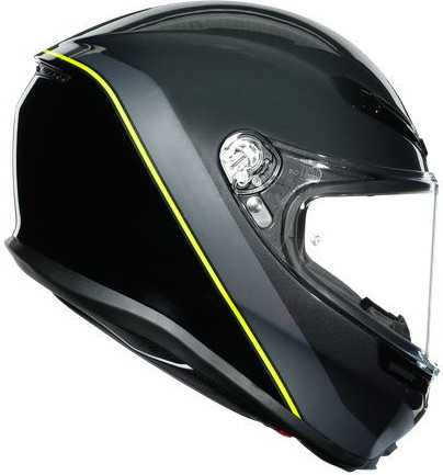 Casca Moto Full-Face K6 Ece Multi Mplk Minimal Gunmet Black Yellow Fl