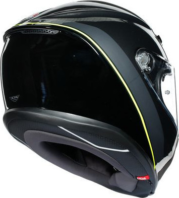 Casca Moto Full-Face K6 Ece Multi Mplk Minimal Gunmet Black Yellow Fl