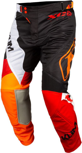 Pantaloni Moto MX XC Lite multicolor-portocaliu 2021