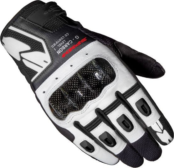 Manusi Moto Piele Textile Sport G-Carbon Alb Negru 2021