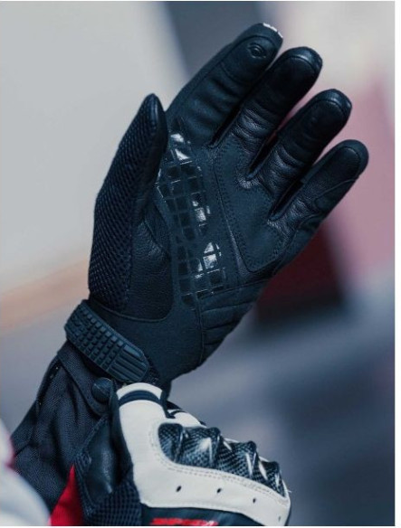 Manusi Moto Piele Textile Sport G-Carbon Alb Negru 2021