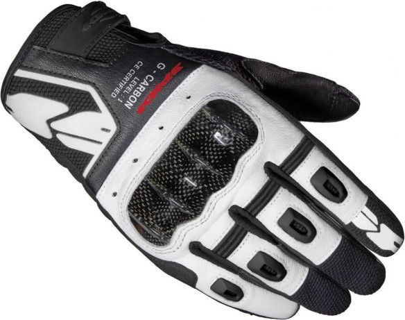 Manusi Moto Piele Textile Sport G-Carbon Alb Negru 2021
