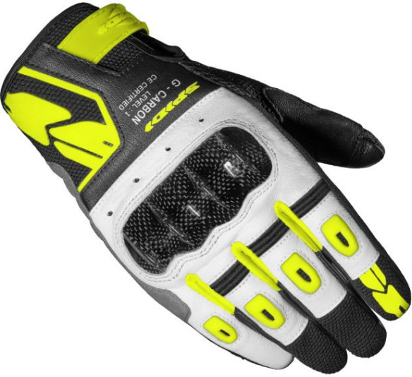 Manusi Moto Piele Textile Sport Dama G-Carbon Negru Galben 2021