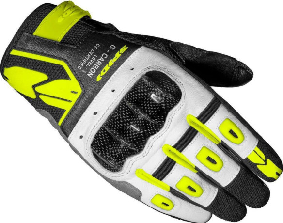 Manusi Moto Piele Textile Sport Dama G-Carbon Negru Galben 2021