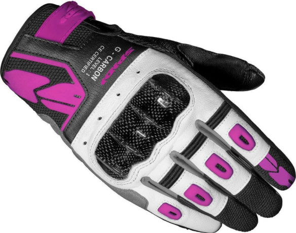 Manusi Moto Piele Textile Sport Dama G-Carbon Negru Roz 2021