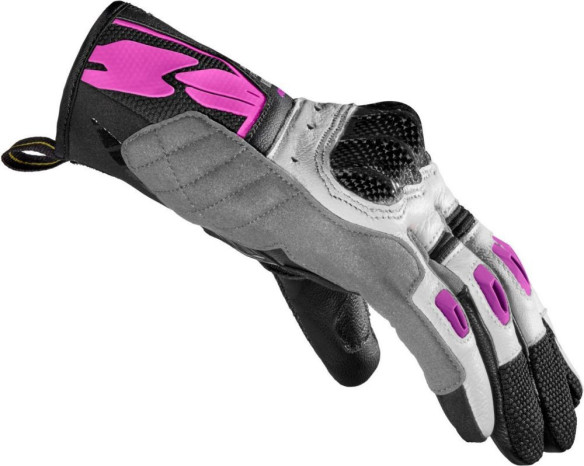Manusi Moto Piele Textile Sport Dama G-Carbon Negru Roz 2021