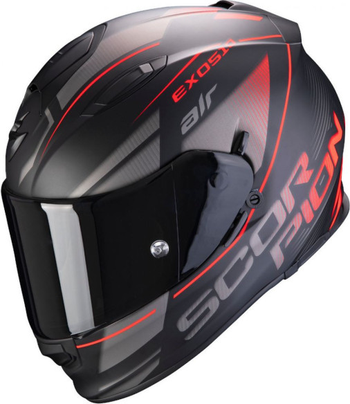 Casca EXO 510 AIR FERRUM - Negru Mat Gri Rosu 2020