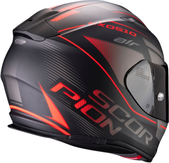 Casca EXO 510 AIR FERRUM - Negru Mat Gri Rosu 2020