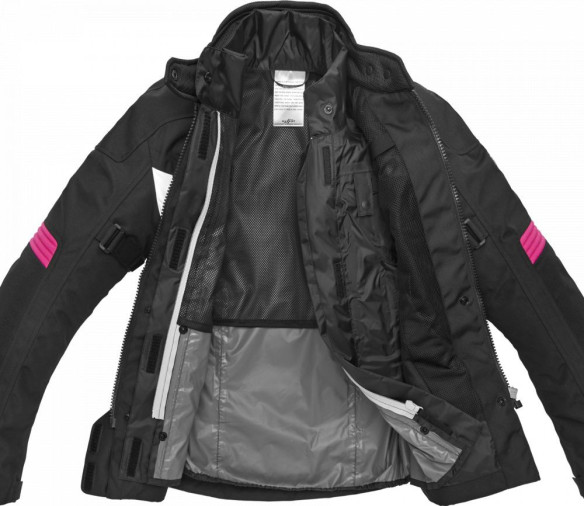 Geaca Moto Textila Dama Voyager 4 H2OUT Black Fuchsia 2021