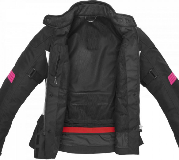 Geaca Moto Textila Dama Voyager 4 H2OUT Black Fuchsia 2021