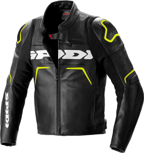 Geaca Moto Piele Evorider 2 Black Yellow 2021
