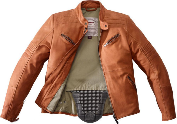 Geaca Moto Piele Garage Brown 2021