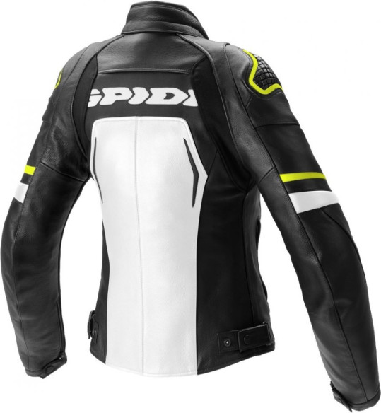 Geaca Moto Piele Dama Evorider 2 Black Yellow 2021