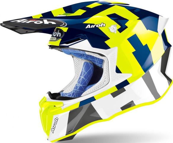 Casca Moto Enduro Twist 2.0 Frame Blue Gloss
