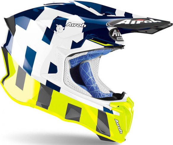 Casca Moto Enduro Twist 2.0 Frame Blue Gloss