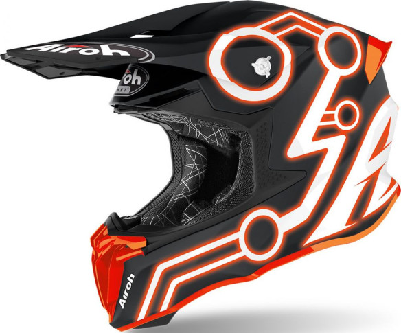 Casca Moto Enduro Twist 2.0 Neon Orange