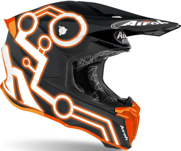 Casca Moto Enduro Twist 2.0 Neon Orange