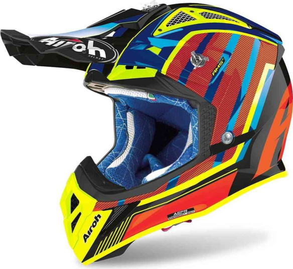 LICHIDARE STOC Casca Moto Enduro Aviator 2.3 Glow Chrome Orange 2020