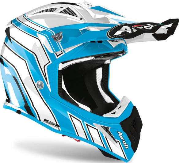 Casca Moto Enduro Aviator Ace Art Azure Gloss