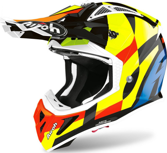 Casca Moto Enduro Aviator Ace Trick Black Gloss