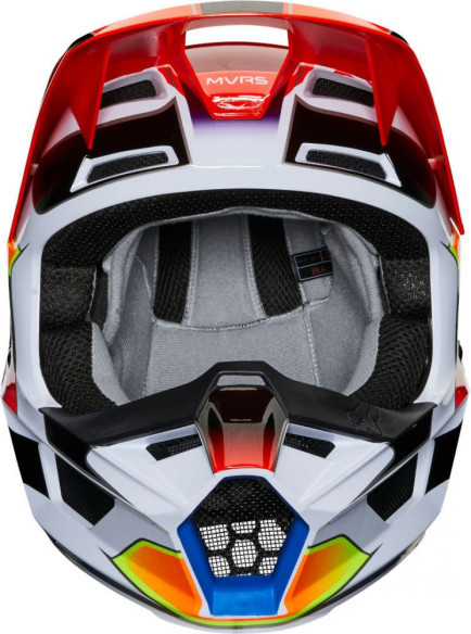 Casca MX Copii Albastru Rosu V1 Yorr MVRS ECE 2020