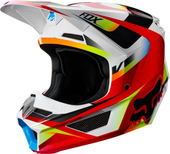 Casca MX Copii V1 MVRS Motif Rosu Negru 2020