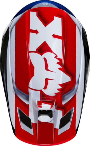 Casca MX Copii V2 Hayl MVRS ECE Albastru Rosu 2020