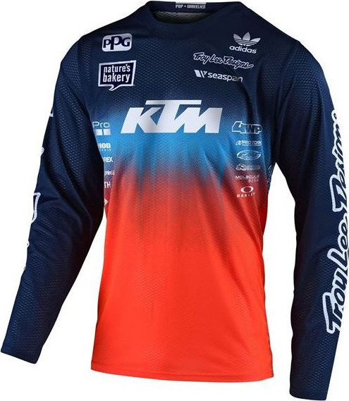Tricou MX Copii GP Air Stain d Team Albastru Portocaliu 2020