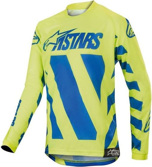 Tricou MX Copii Racer Braap Albastru Galben 2020