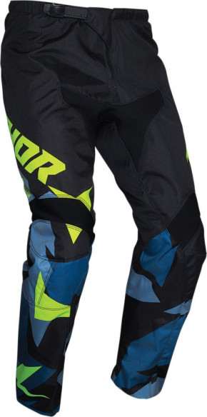 Pantaloni MX Copii Sector Warship Negru Albastru 2020