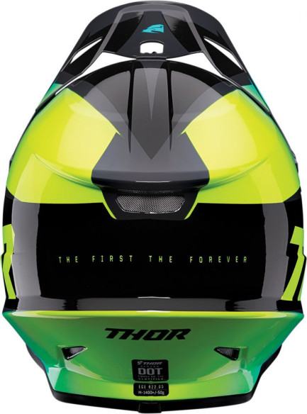 Casca MotoCross Sector Fader Multicolor Verde